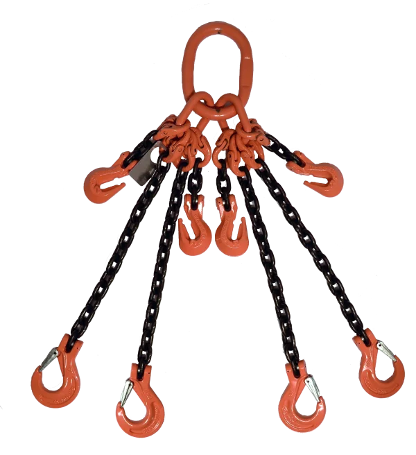 16mm 아연 도금 G80 리프팅 체인 링 용접 구조로 4다리 물체 리프팅용