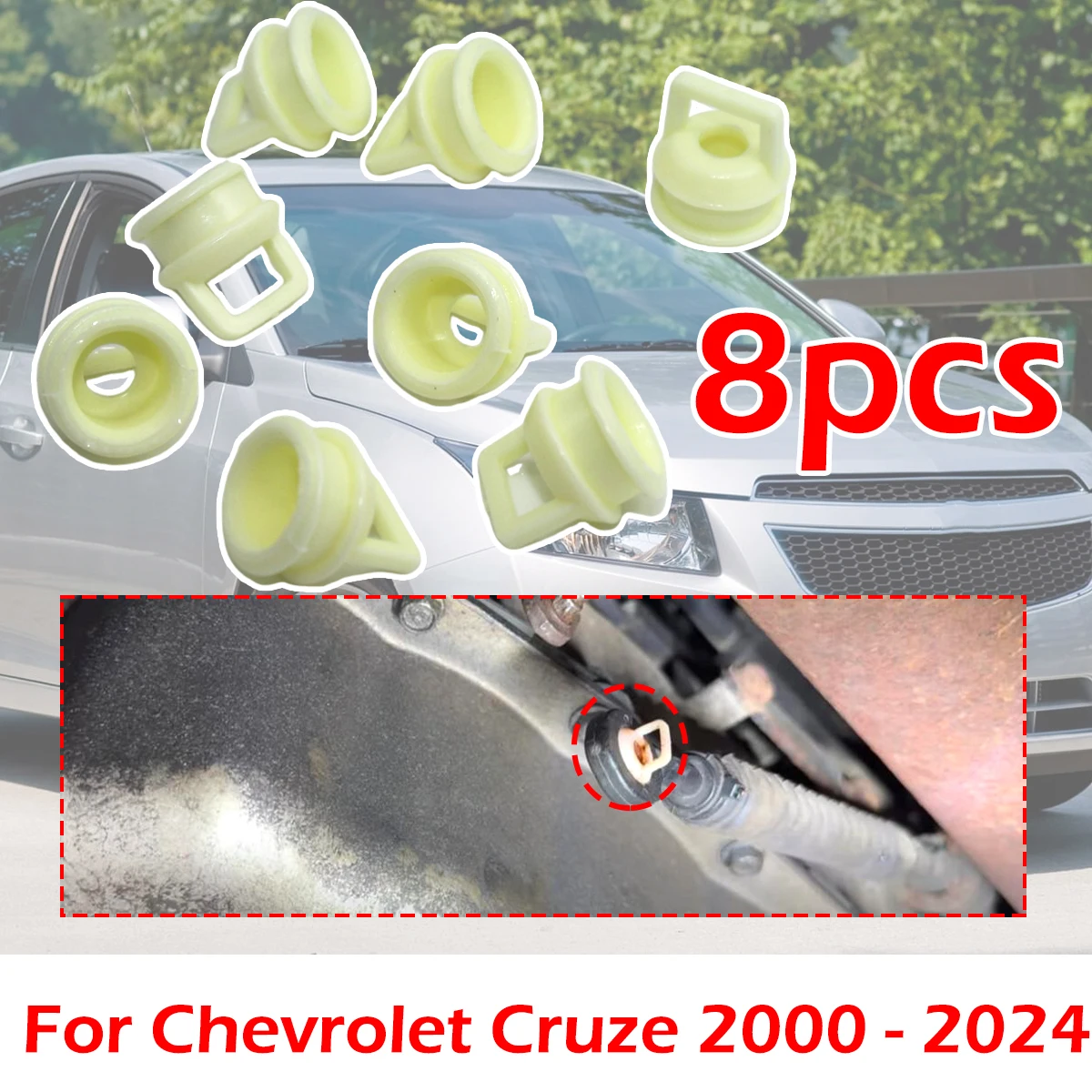 

8pcs Automatic Transmission gear Shift Cable Bushing For Chevrolet Cruze 00-2024 FWD Rubber Gearbox Grommet Clip Shifter linkage