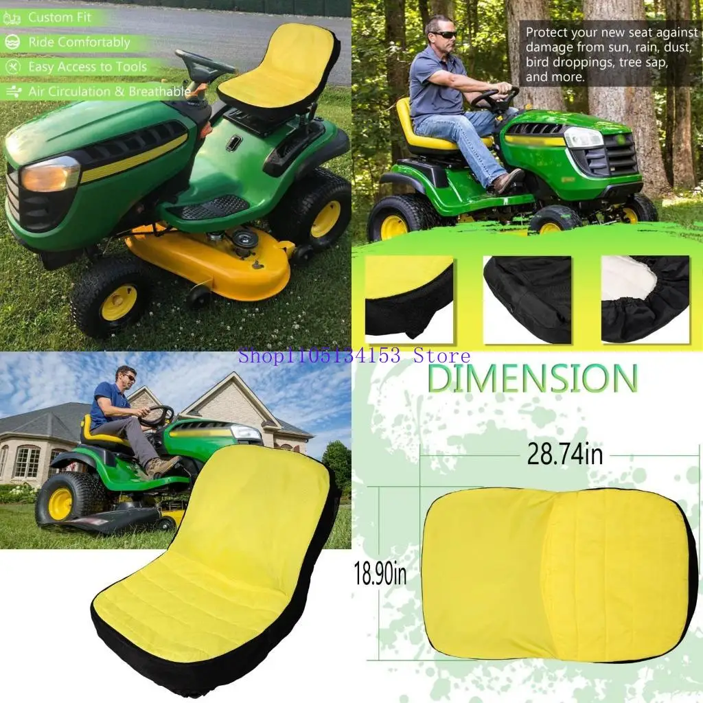 

HG89 LP92334 Компактный тракторный подушник с большим крышкой сиденья Oxford 300D ткани Водонепроницаемый