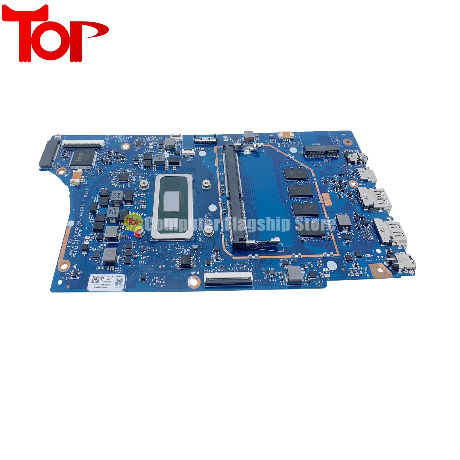 Imagem -05 - Kefu-placa-mãe Portátil para Asus Tp412fac Mainboard i3 i5 I78 10th Gen 4g-ram 100 de Trabalho Flip 14 Sf4100 Tp412fa