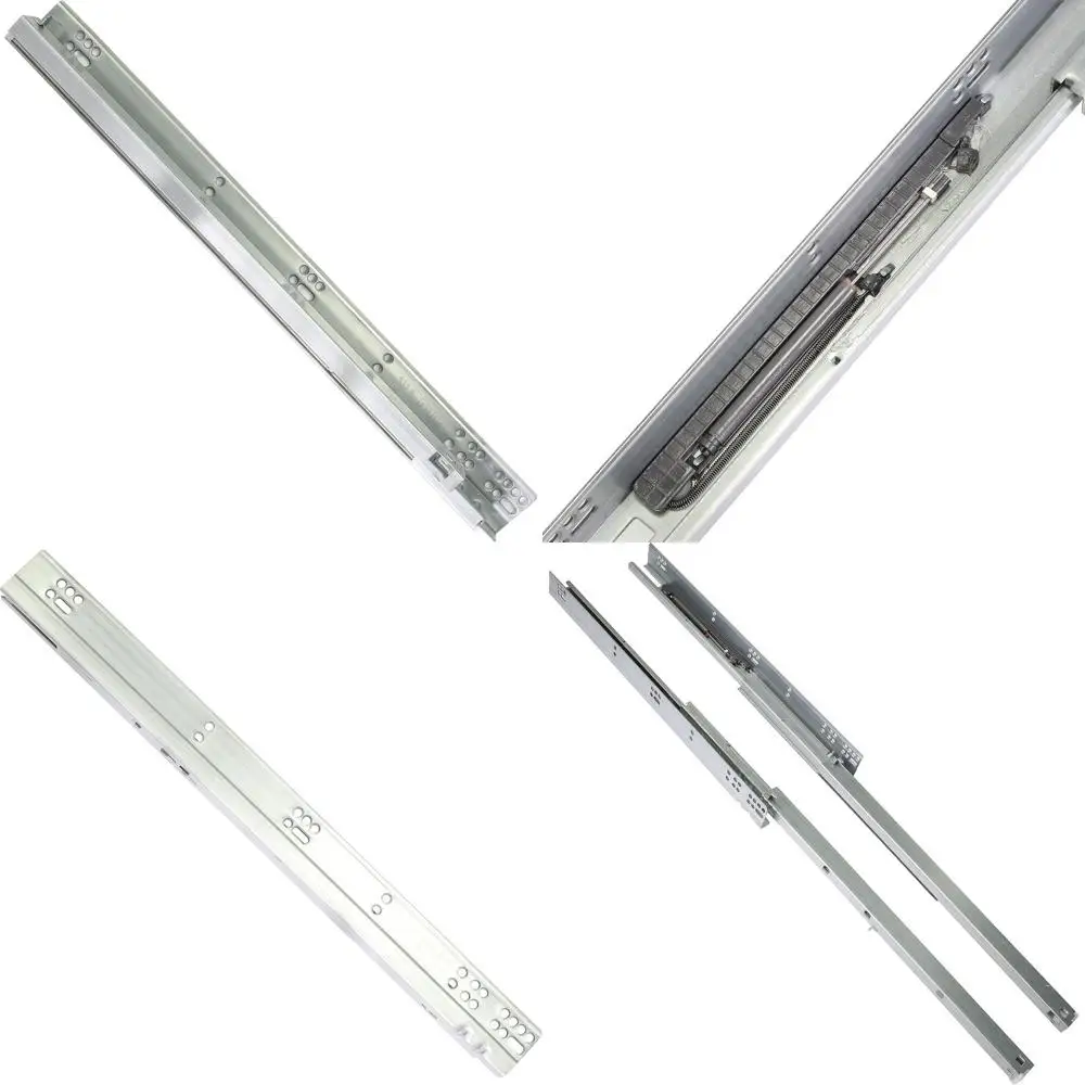 

15 Undermount Drawer Slides, 5/8 Thick Silent Glides, Full Extension, Soft-Close