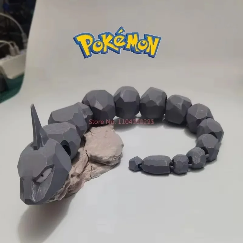New Pokemon 1:20 Anime Onix Action Figures Pet Cartoon Statue Movability Collection Ornament Decoration Model Toys Child Gift