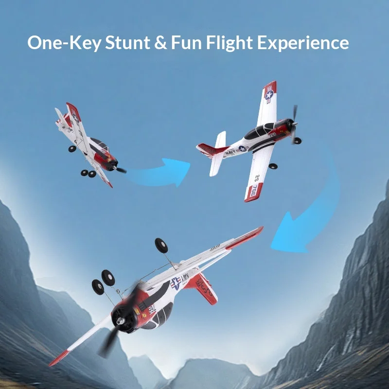 Fms 410 T-28 Rc Airplane Beginner Fixed-Wing Trainer Durable Anti-Crash Remote Control Aircraft With One-Key Return