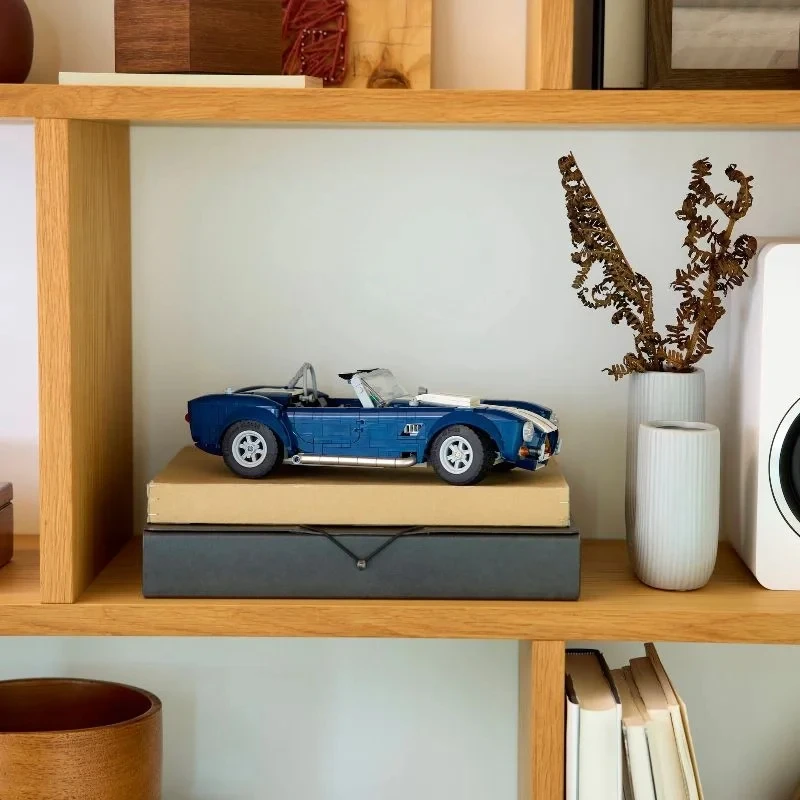 2025 جديد التقنية 10357 شيلبي كوبرا اللبنات الطوب سيارة رياضية مجموعة ميكانيكية نموذج سيارة التجمع لعبة هدايا عيد الميلاد