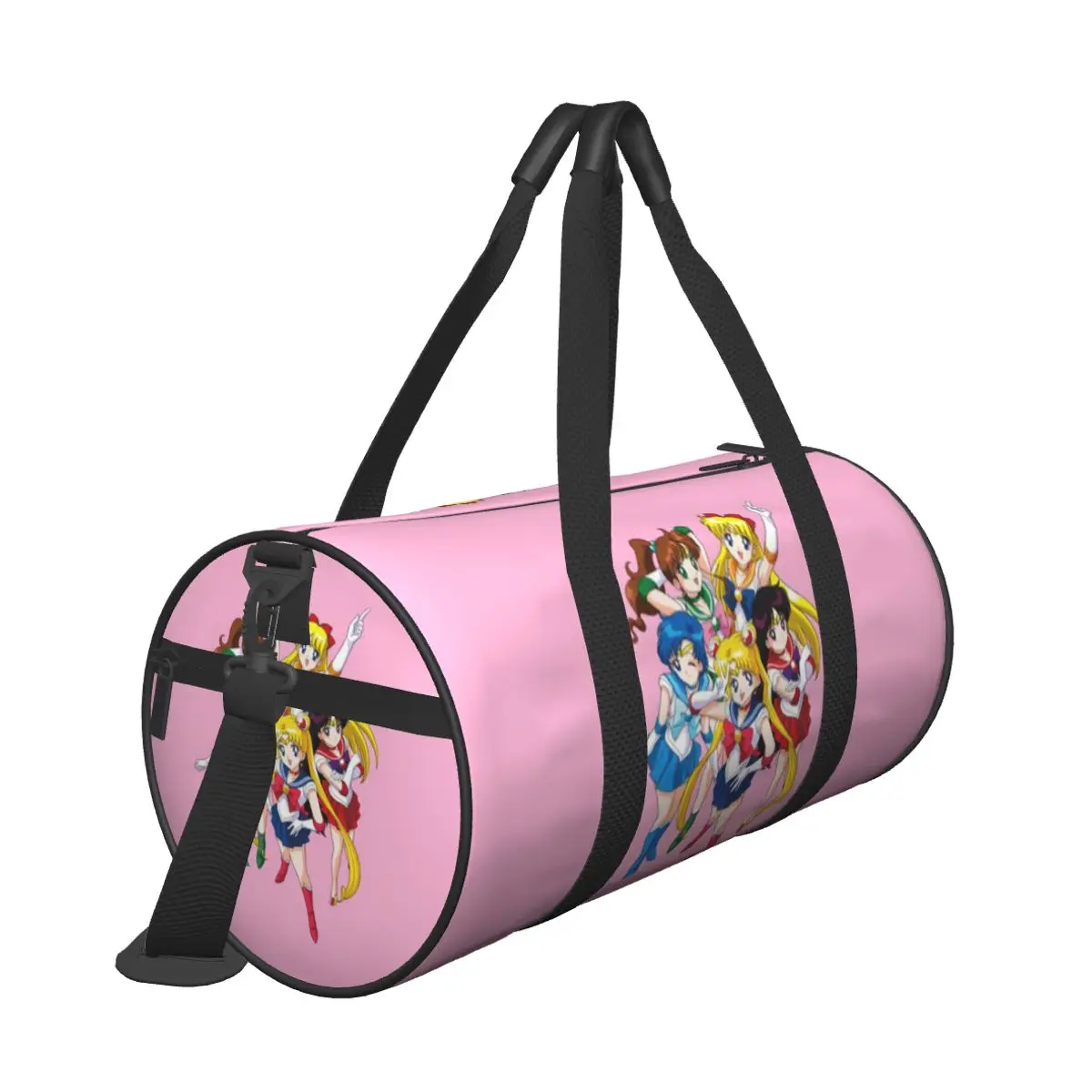 Hot Sale Sailor Warriors Pink Travel bag Day Trip Bag Large Duffel Bag