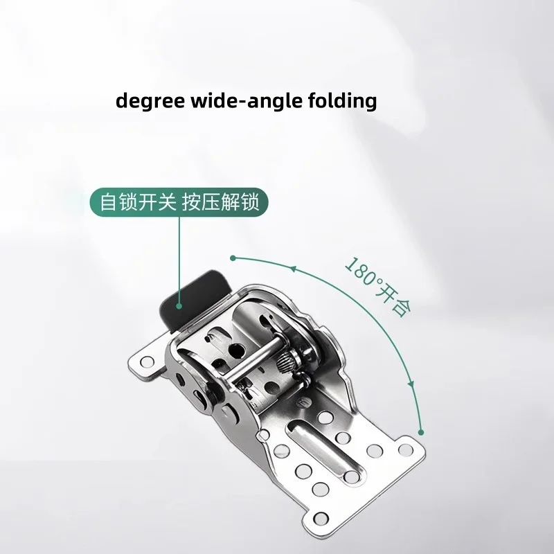 90-180 Degree Multi-Functional Automatic Folding Hinge Table Bed Leg Connection Support Hinge Extension Hardware Accessories