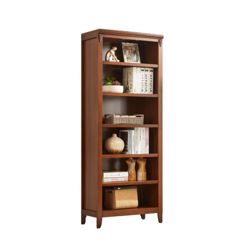 

Country American solid wood multi-layer Chinese bookcase old combination classical bookshelf