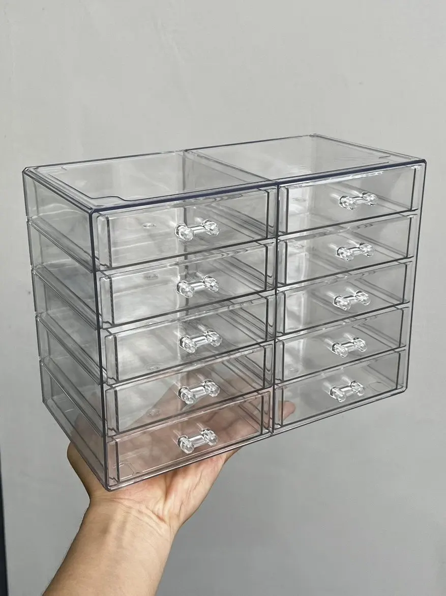 Large Capacity Multi-layer Drawer Type Bracelet Box Dust-proof Jewelry Display Cabinet Crystal Bracelet Chain Storage Organizer