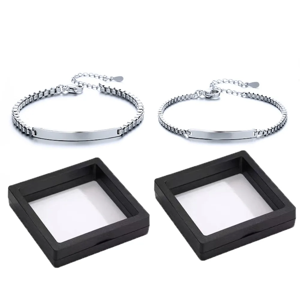 

2Pcs Adjustable Lovers Friendship Bracelet Valentine's Day Gifts Classic Simple Couple Bangle Copper Wristband