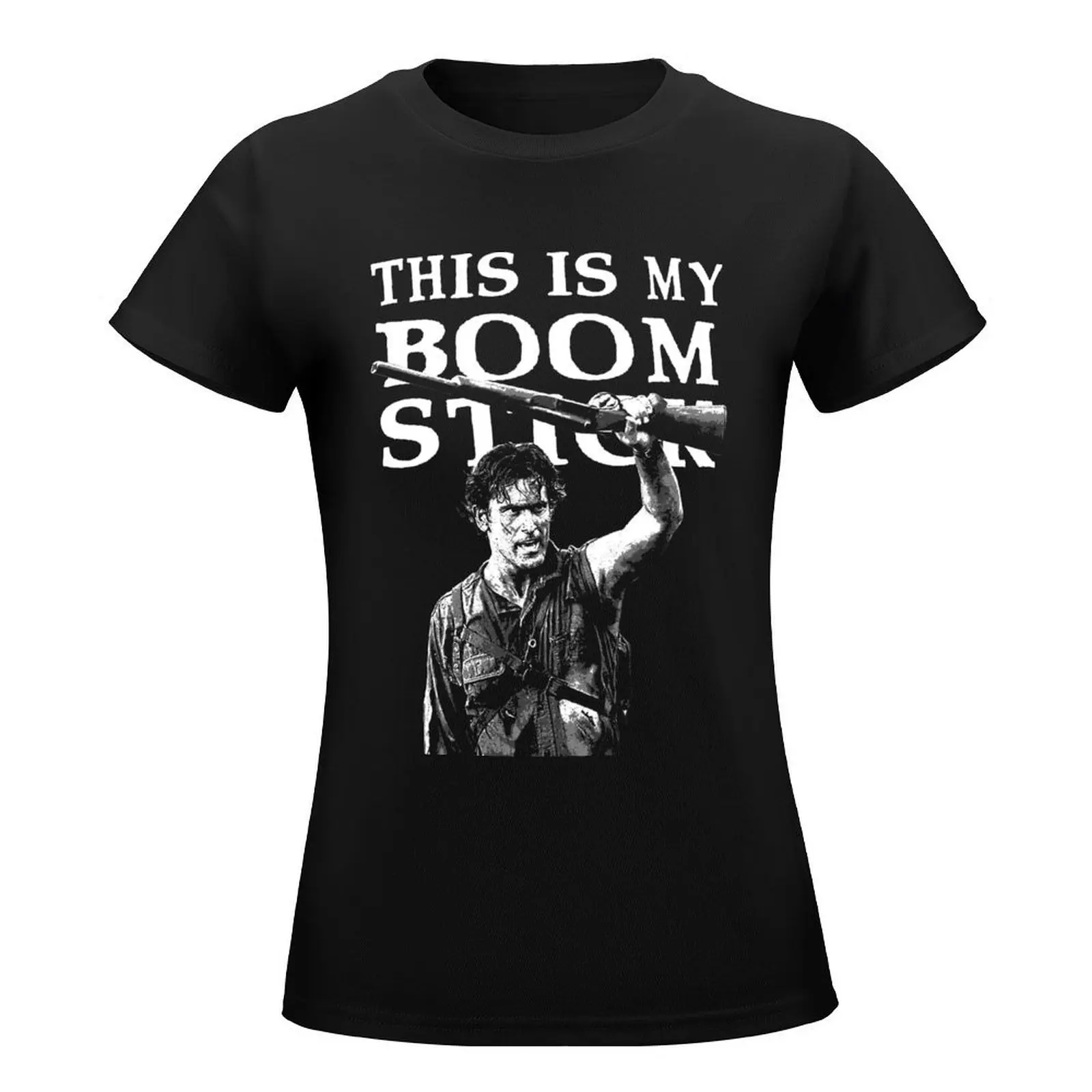 Boom Stick T-Shirt summer top cute clothes funny white t shirts for Women