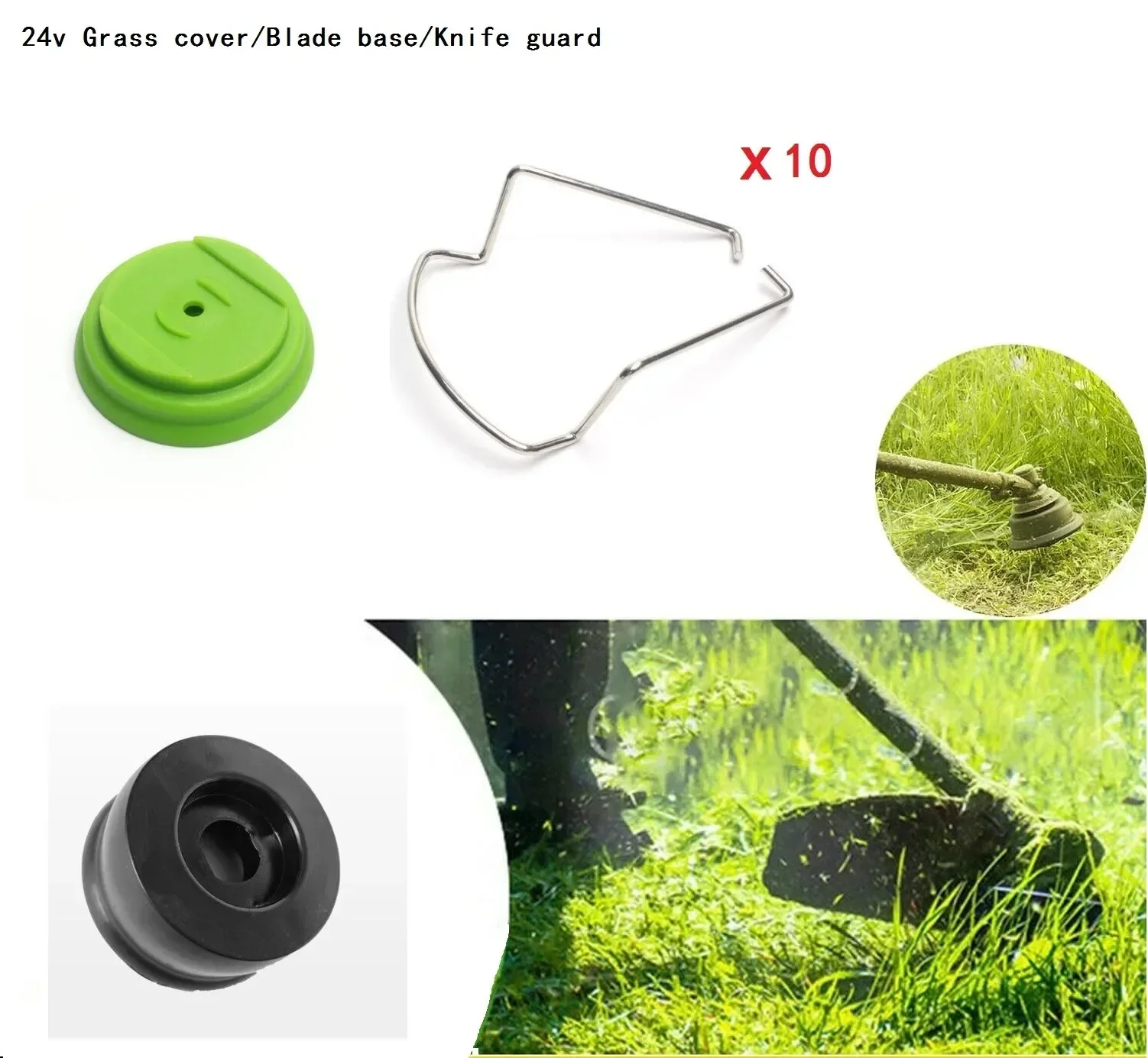 Trimmer Parts Lawn Mower Fittings Trimmers Garden Scenes Red Plastic Plastic Cover Protective Gasket Black Lithium Battery Nut