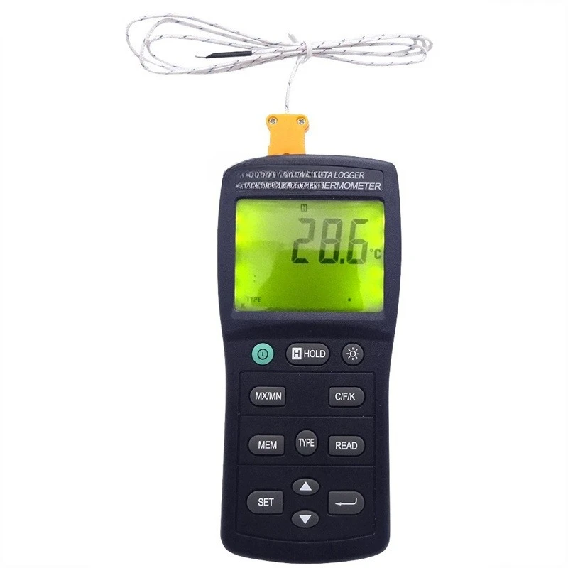 

Recording Thermometer TES-1315/1316 Digital Display KJETRSN Thermocouple Thermometer USB