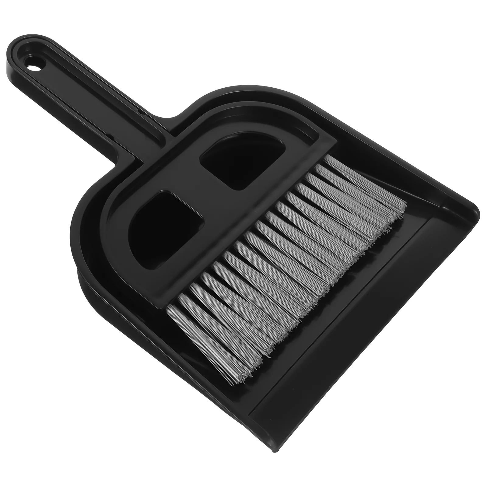 Mini Desktop Sweep Cleaning Brush Small Broom Dustpan Set (Black) mini brush small brush mini broom dustpan