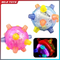 Luminous Bouncing Ball Infant Toy Color Cognition Jumping Dancing Ball Music Sound Educational Sensory Ball Interactive Toy Gift