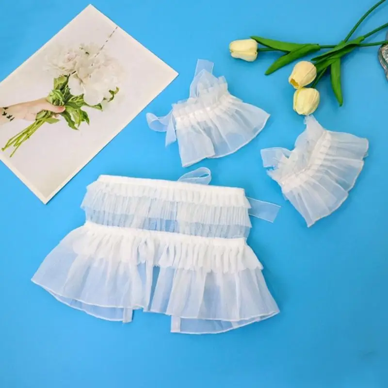 39BD Ruffled Wristband Collar Perfect For Cosplay, Stage Performances, And Costume Parties Halloween Photo Props