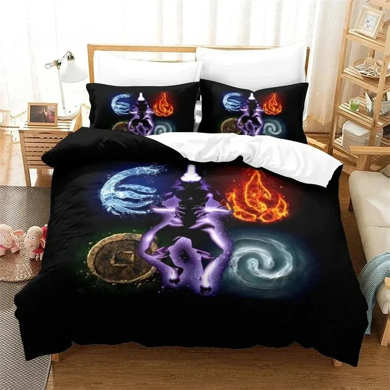 

3d Print Anime Avatar The Last Airbender Bedding Set Bedroom Soft Modern Bedspreads Comefortable Duvet Cover Quilt Pillowcase