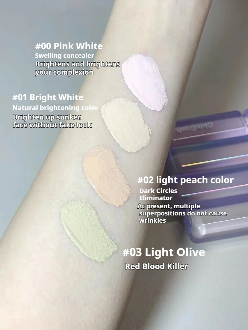 GirlsCrush – correcteur liquide éclaircissant pour le visage, protection solaire en velours, marque extensible l'humidité, Application cutanée, maintien du maquillage