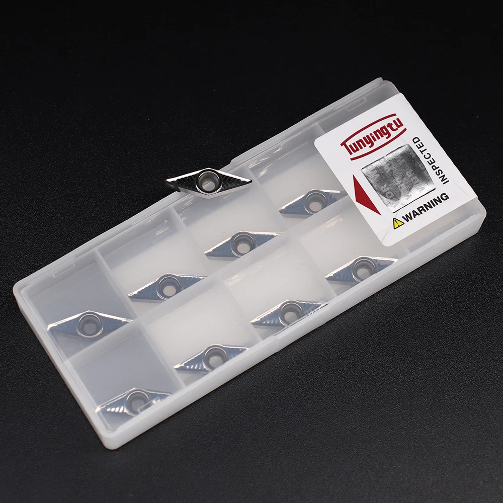 VCGT110302 VCGT110304 VCGT110308 AK 01Aluminum Inserts Metal Wood Turning Tools CNC Turning Inserts Copper Aluminum Tools