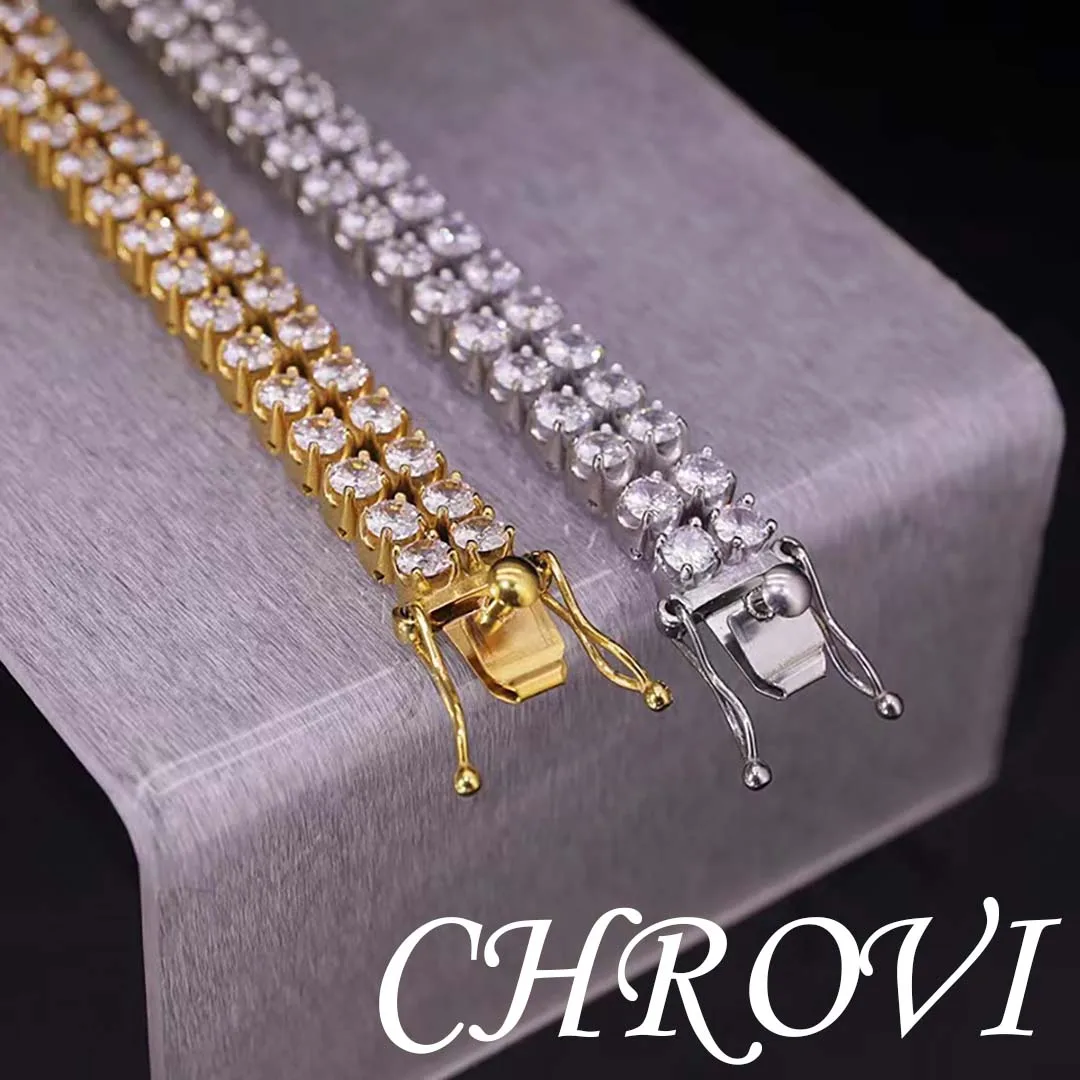 Exquisite 925 silver exaggerated zirconia bracelet hip-hop bracelet polished effect zirconia bracelet