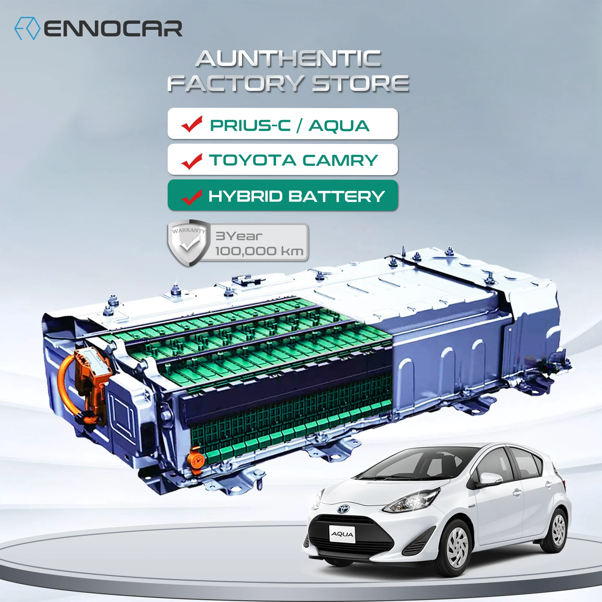 

Prius 3rd Gen. 288V 6500mAh Ni-mh Car Battery Cell Hybrid Replacement for 2010 2011 2012 2013 2014 Battery