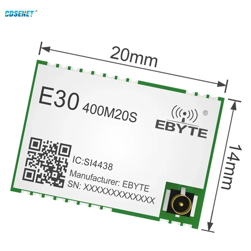 [Actuals]SI4463 SI4438 Wireless RF Module E30-400M20S(4463)/(4438) 433MHz 470MHz SPI 2.5km 20dBm 100mW Receiver RFID IoT DIY