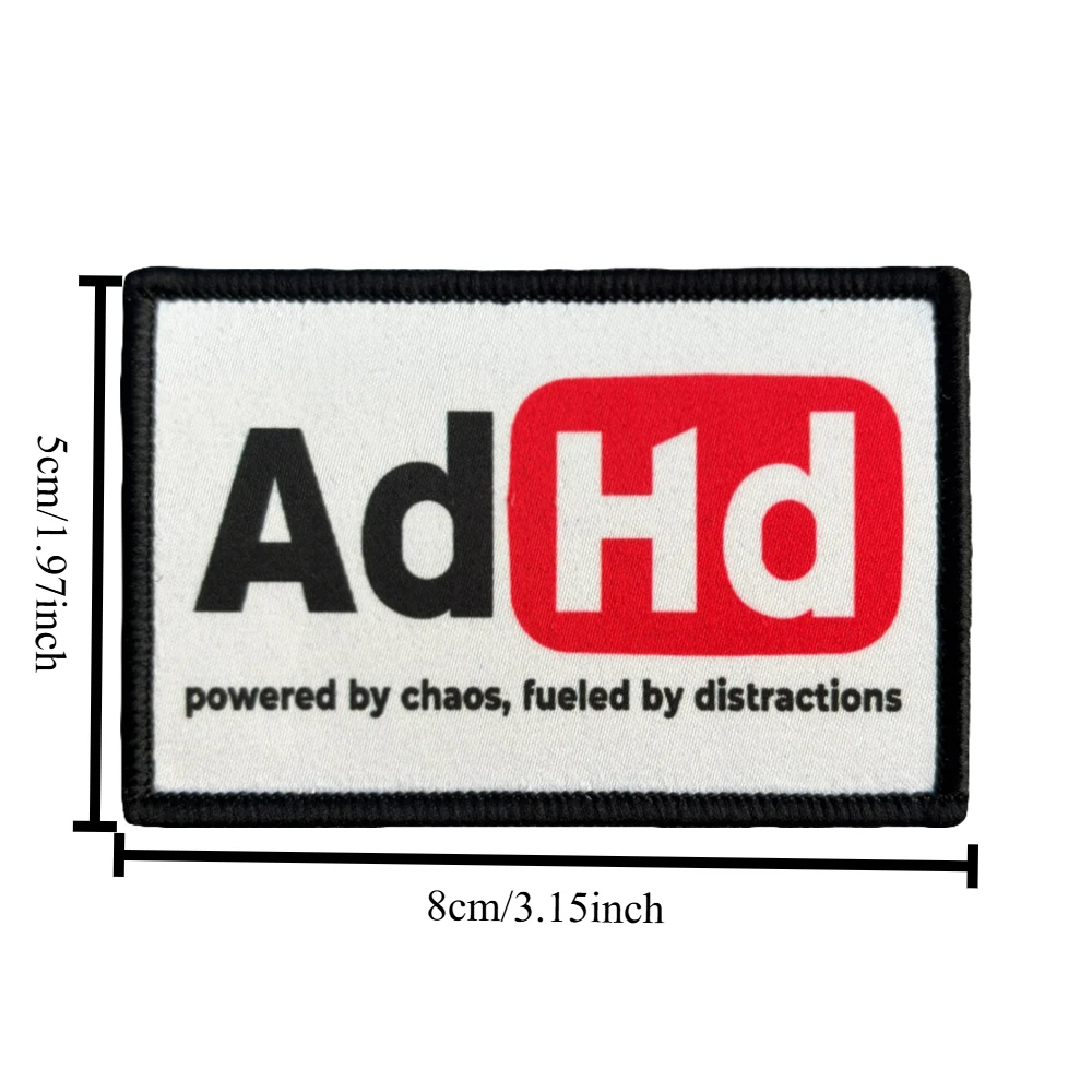 Parche táctico ADHD con cierre velcro – Para chaleco o mochila