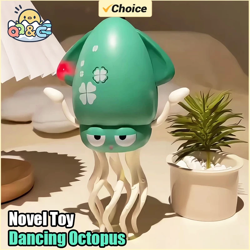 

Электрический автоматический предотвращающий танцующий кальмар с подсветкой, музыкальная ползающая электроника, поворотный осьминог, снятие стресса, детская игрушка для детей, подарки