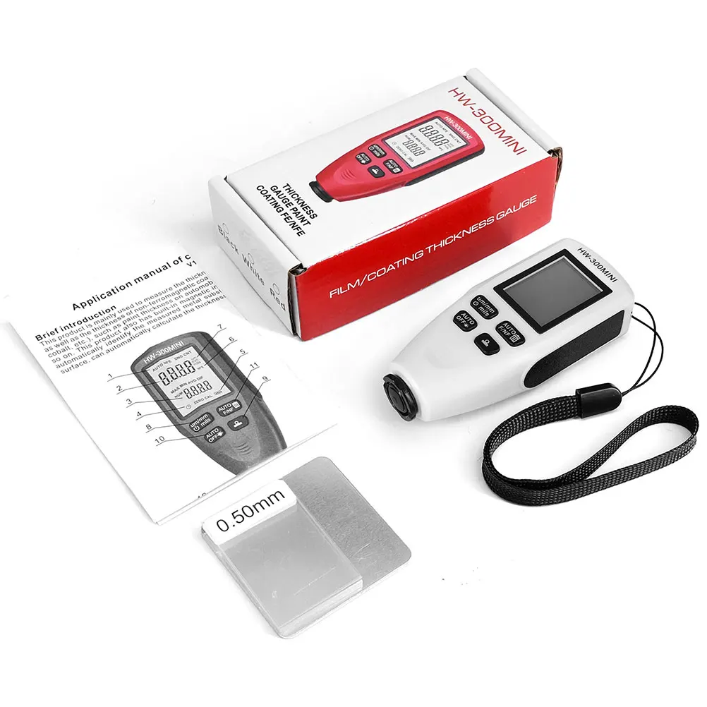 

Coating Thickness Gauge Digital Paint Meter For Automotive Metal Plating Detection Portable Tester Abs Shell Auto