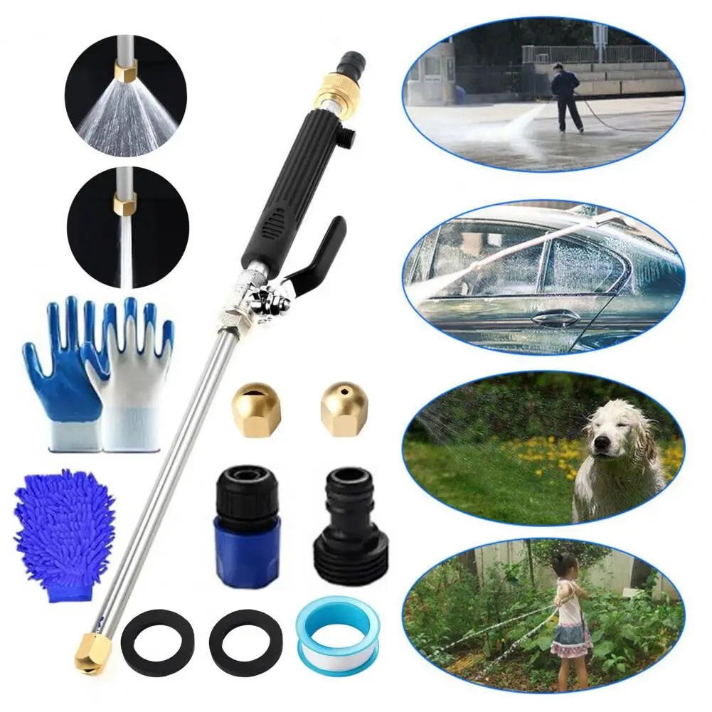 

Pressure Washer Wand High Pressure Power Jet Washer Portable Car Washing Wand with Hose Quick Connector for Car Window Garden Cl