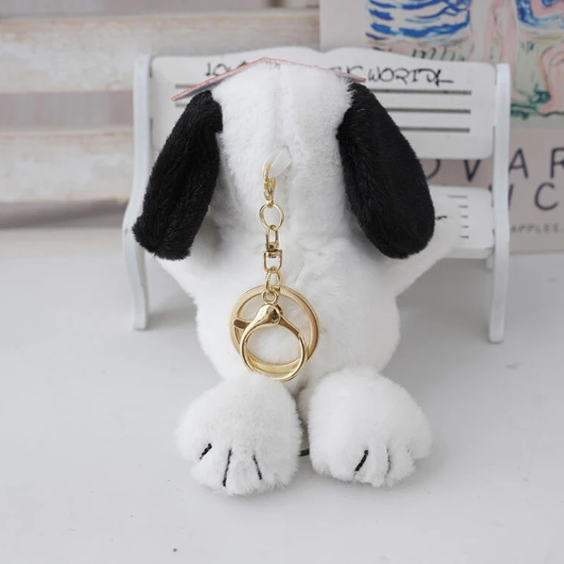 Kawaii Snoopy Plush Pendant Cartoon Guitar Snoopy Doll Plush Toy Student Backpack Pendant Children's Birthday Gift Wholesale
