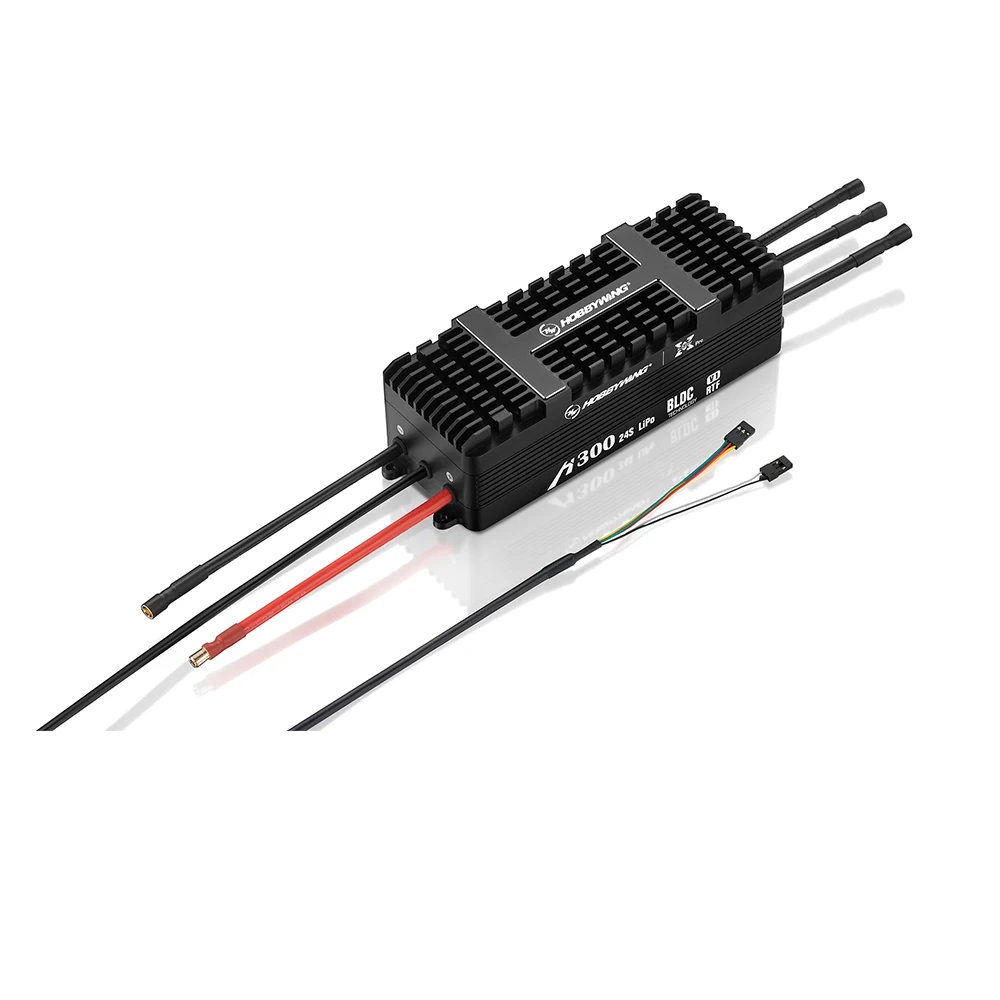 Hobbywing 300 A bürstenloser Regler 36 V – 120 V XRotor Pro H300A 24S FOC BLDC optional 300 Ampere