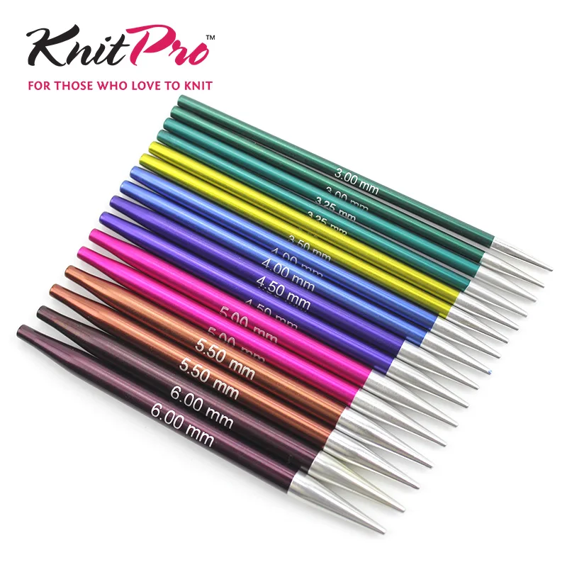 1 Pair New 8.5cm Knitpro Zing Interchangeable Circular Needles Tips Knitting Chopsticks Diy Sweater Knitting Spokes Tools