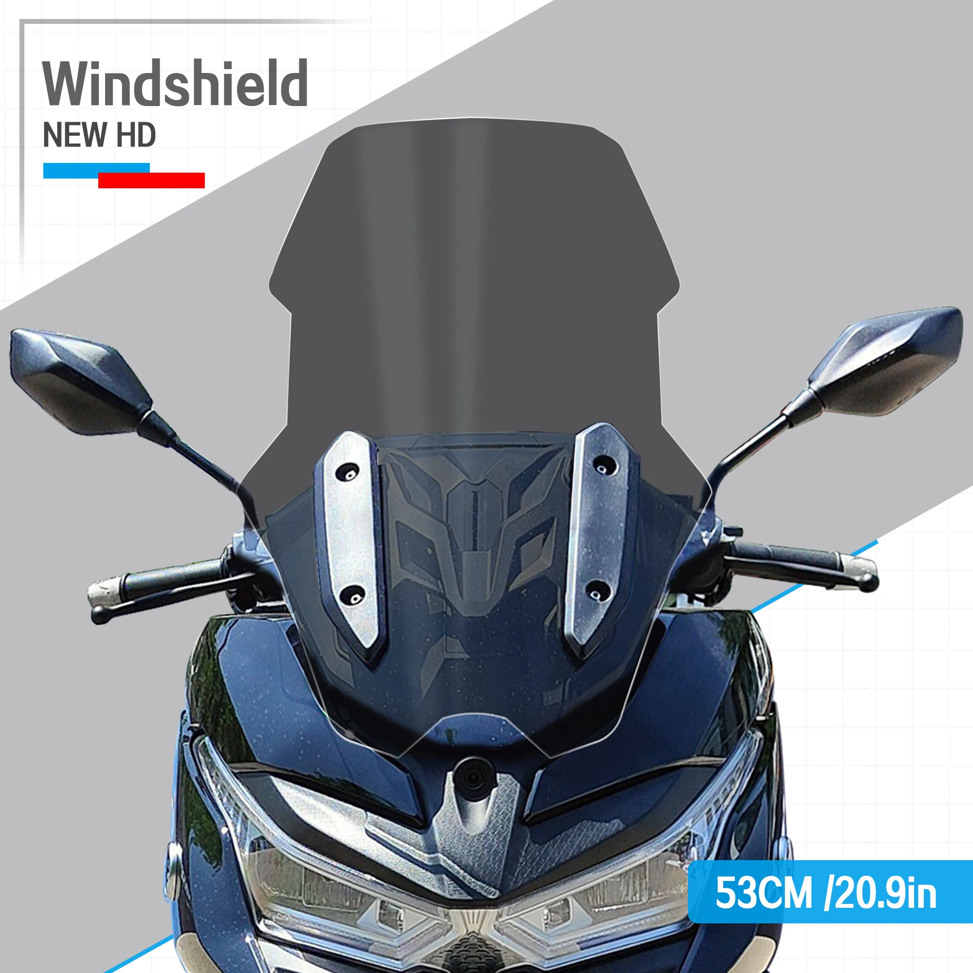 Motorcycle SR4MAX Windshield Modified Windshield Modified Front Windshield For Loncin VOGE SR4 MAX SR4MAX 2022-2024