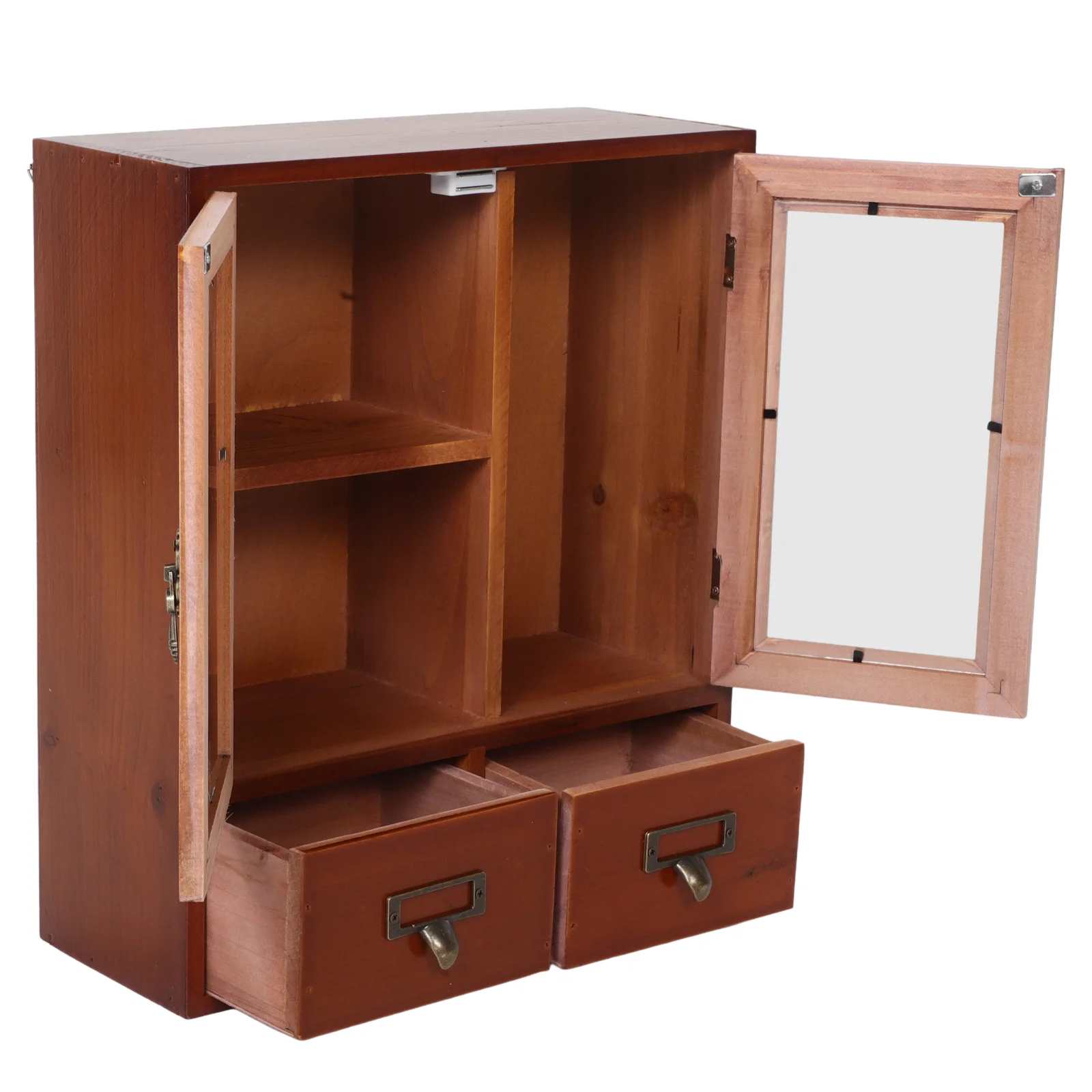 

Furniture Lockers Floating Shelf with Drawer Wood Chest of Drawers for Bedroom Cabinet Wall