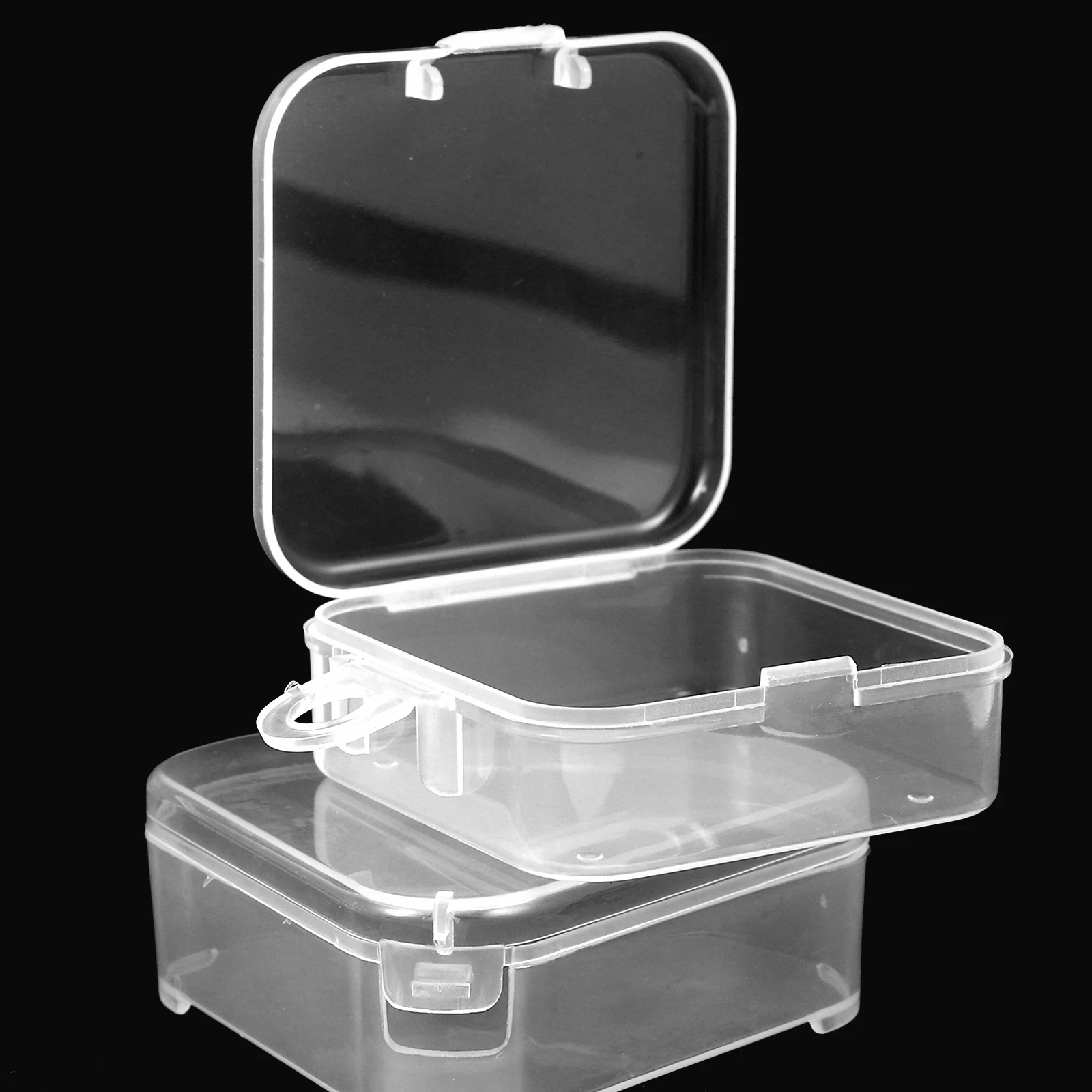 

8Pcs Small Makeup Sponge Storage Box Plastic Powder Puff Holder Triangular Square Puff Case Small Makeup Sponge Holder