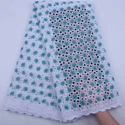 Swiss Voile Lace In Switzerland High Quality Clearance Sale African Cotton Lace Fabric 5 Yards Nigerian Party Dress for Sewing