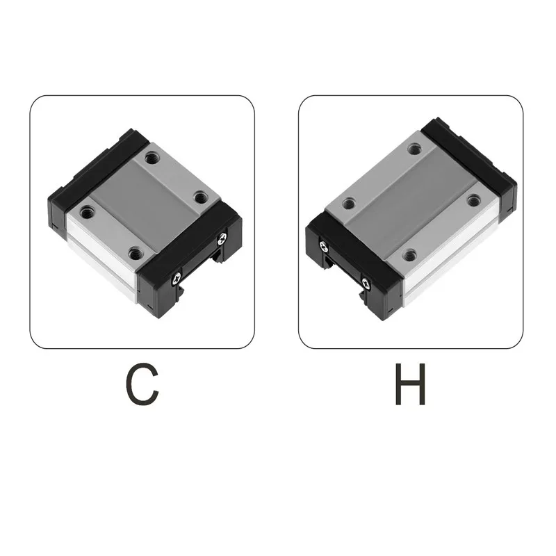 MGN7 MGN12 MGN12N MGN15 MGN9 100mm to 600mm Miniature Linear Rail Slide MGN Linear Guide MGN Black Carriage CNC 3D Printer part