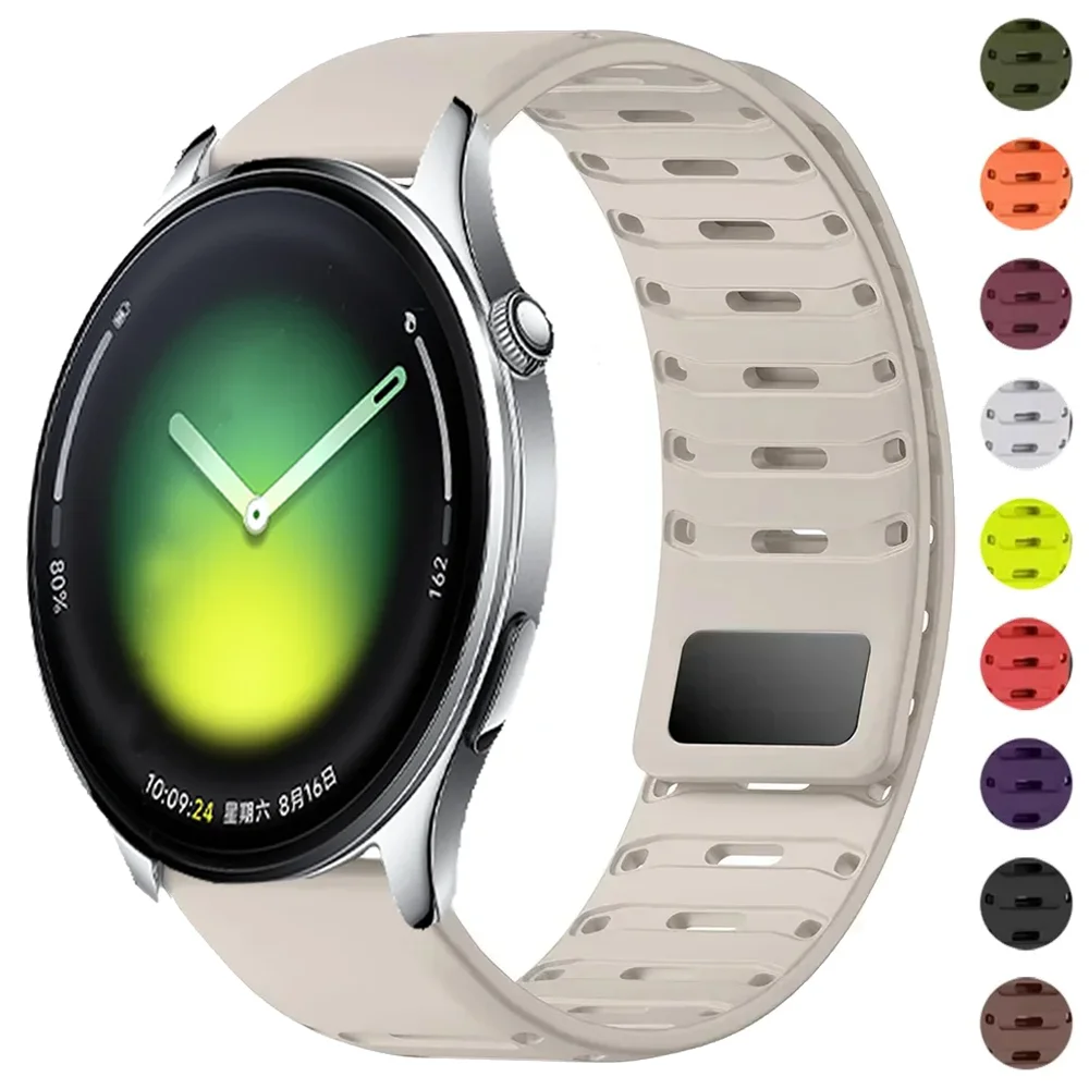 22mm Silicone Magnetic Strap For Xiaomi Watch 5 2 Pro Mi Color 2 Bracelet For Xiaomi Watch S5 S4 S3 S2 S1 Pro Active Wristband