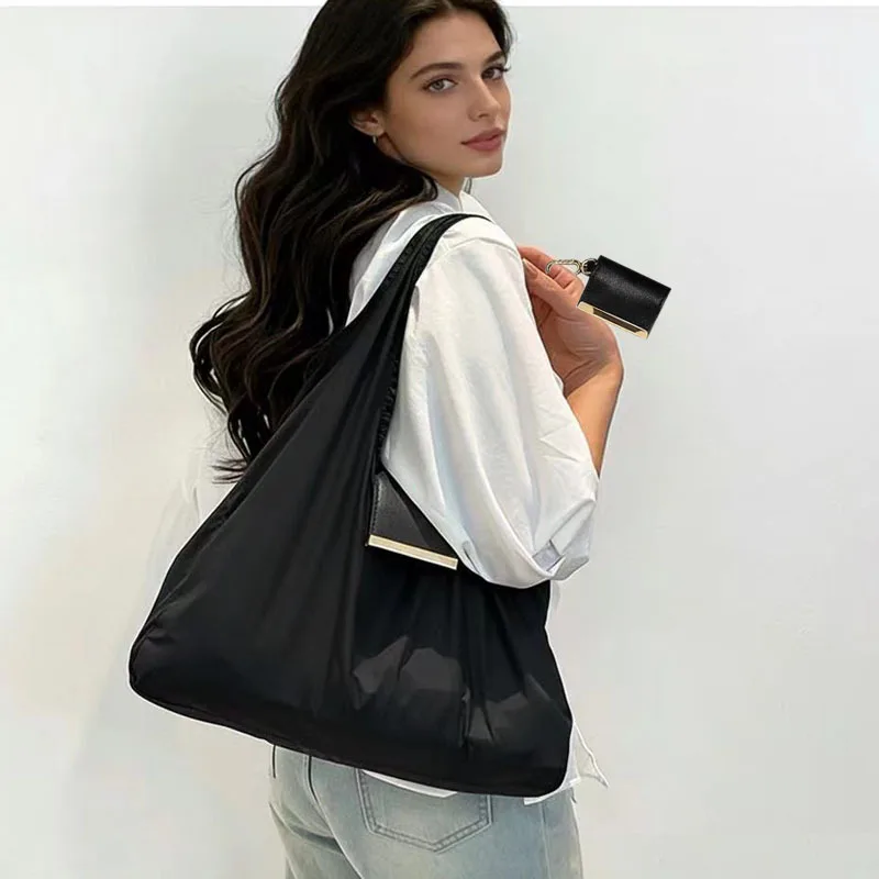 Stylish Travel Keychain Storage Bag, Large Capacity Eco-friendly Convenient Shopping Bag, Pendant Accessory Bag