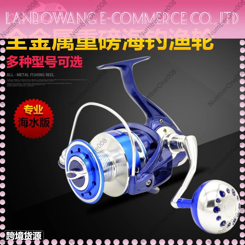 MK10000 All-Metal Spinning Reel Zero Backlash Heavy Iron Plate Slow Jigging Sea Fishing Wheel Offshore Reel