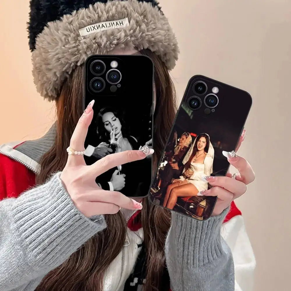 

Singer L-Lana Phone Case For iPhone 16,15,14,13,12,11,Pro,XS,Max,XR,Plus,E,SE4,Mini Black Fashion Cover