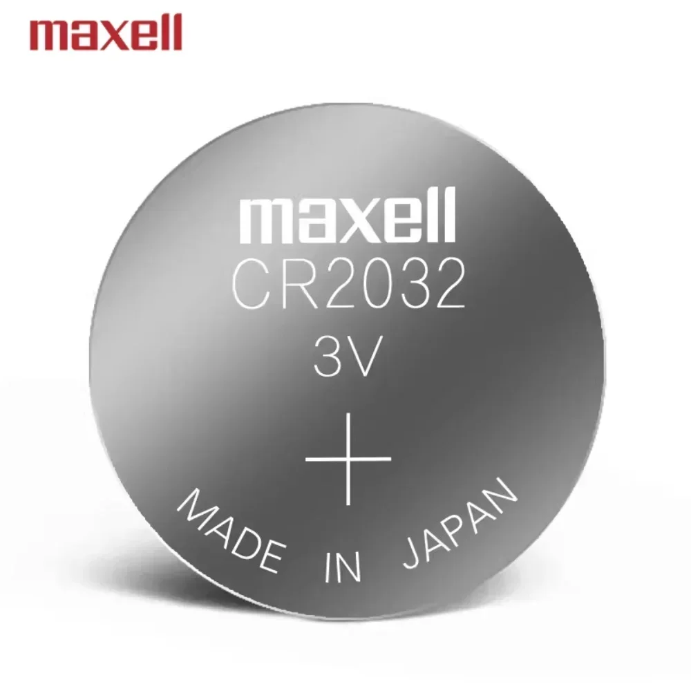 2PCS CR2032 Battery CR 2032 - 3V Lithium Button Cell Battery Batteries - Official Genuine Maxel l