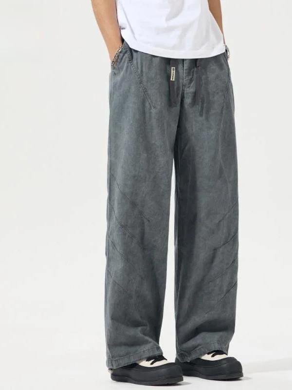 

Мужские широкие брюки Ceecuz в американском ретро-стиле, свободные повседневные рабочие брюки, весна-лето, новый стиль, молодежная энергия