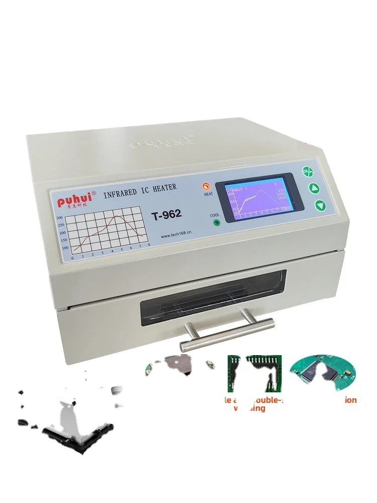 Puhui T962 Small Economical PCB Reflow Oven Infrared Ic Heater Phone Repair Tools