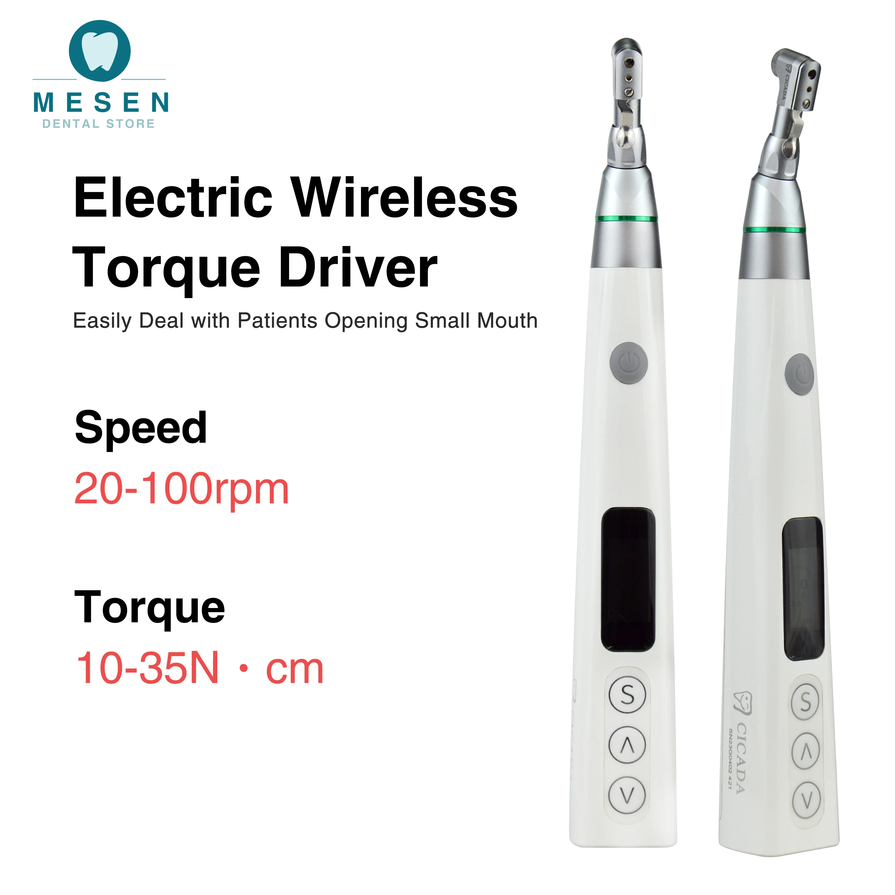 

Dental Electric Wireless Implant Torque Wrench Contra Angle Torque Dental Implant Screw Removal Kit Screwdriver Implant System