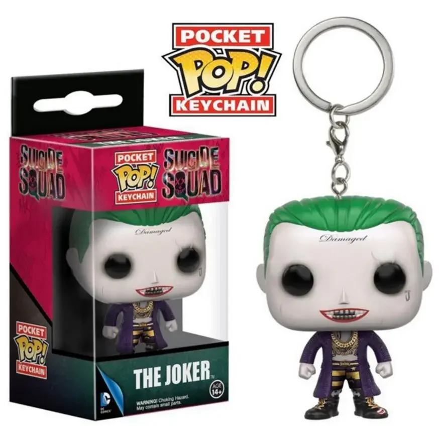 FUNKO Pocket New Suicide Squad The Joker Harley Quinn Pocket Pop