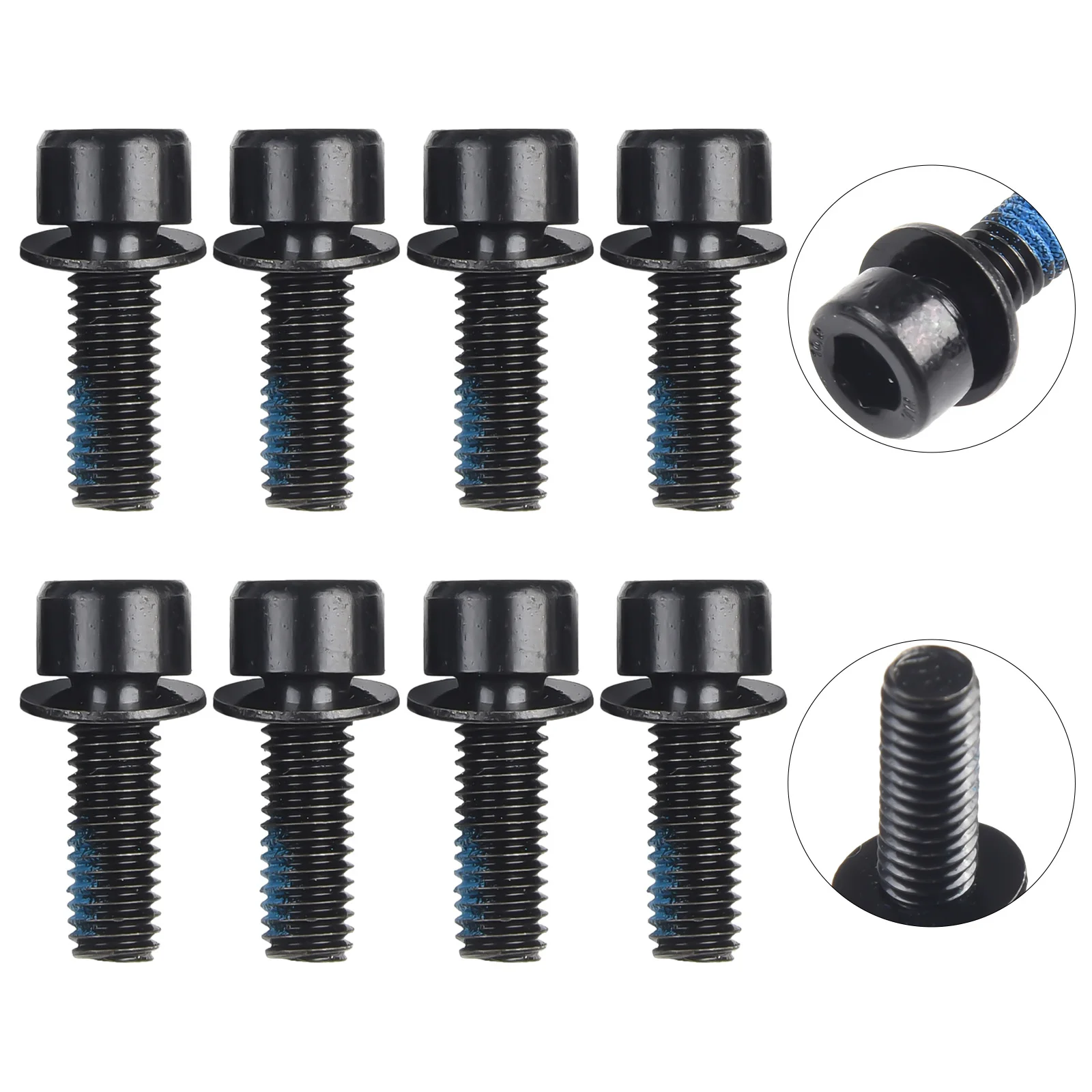 8PCS Bicycle Disc Brake Screw for Complete for Mountain Bike Brake Performance Upgrade M6x18 Designed for Shi Mano Brakes