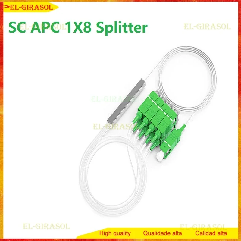 Fiber Optic Splitter SC APC PLC 1X8 1x16  Splitter Micro Separator Fiber Optic Splitter 0.9mm 1x8 1x16 Single Mode 10 pcs  FTTH