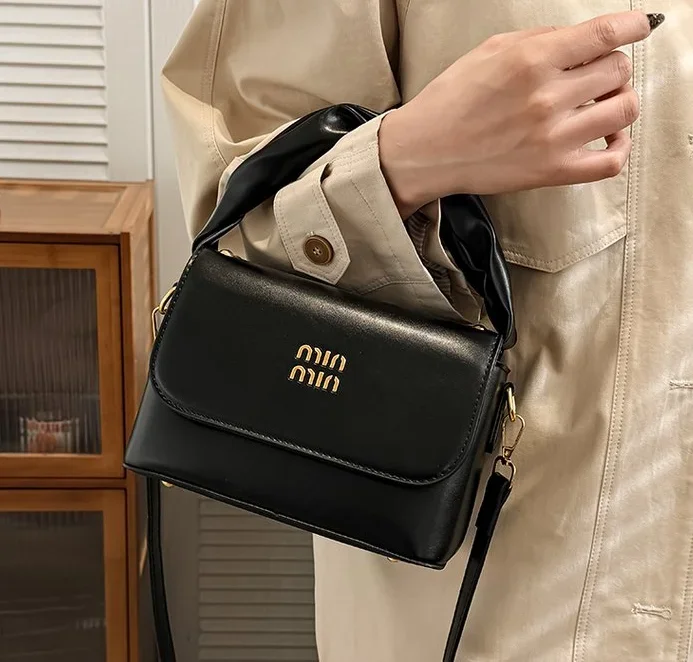 حقيبة ريترو ماسنجر جديدة للنساء 2022، حقيبة كروس جلدية فاخرة مستوحاة من المصمم، محفظة كتف أنيقة ومتعددة الاستخدامات #6