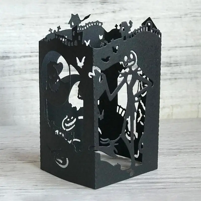H3CF Halloween Pumpkin Lantern Metal Cutting Dies Stencil DIY Scrapbooking Album Paper Card Template Mold Embossing Craft
